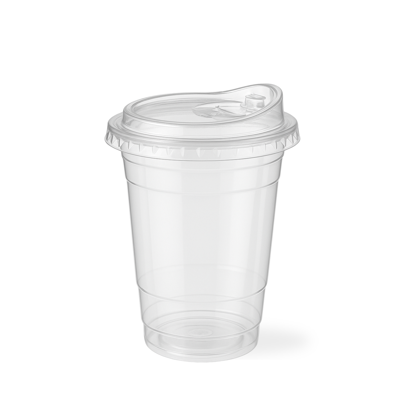 400ml / 14oz PET Plastic Cup with Direct Drinking Lid