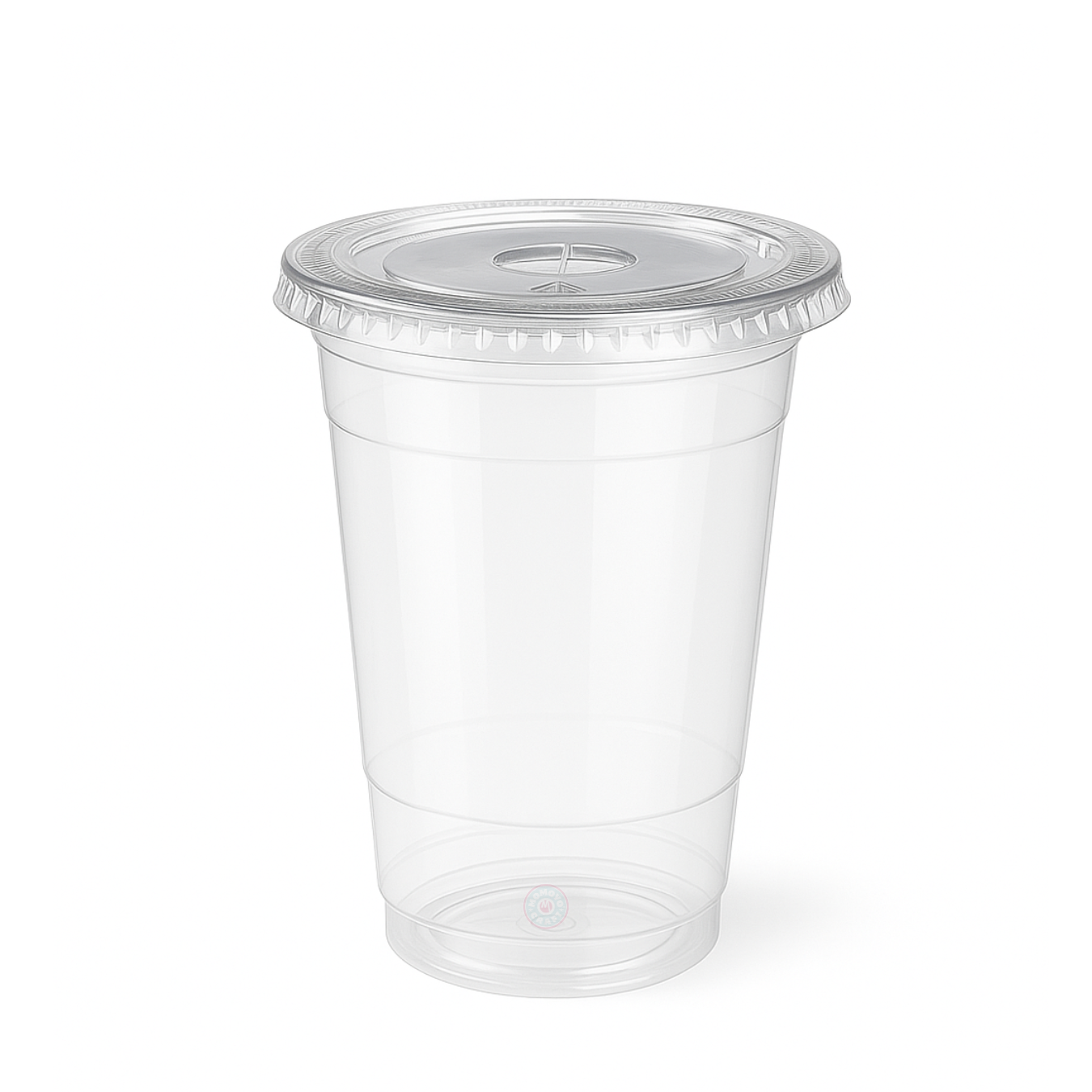500ml / 16oz PET Plastic Cup with Flat Lid