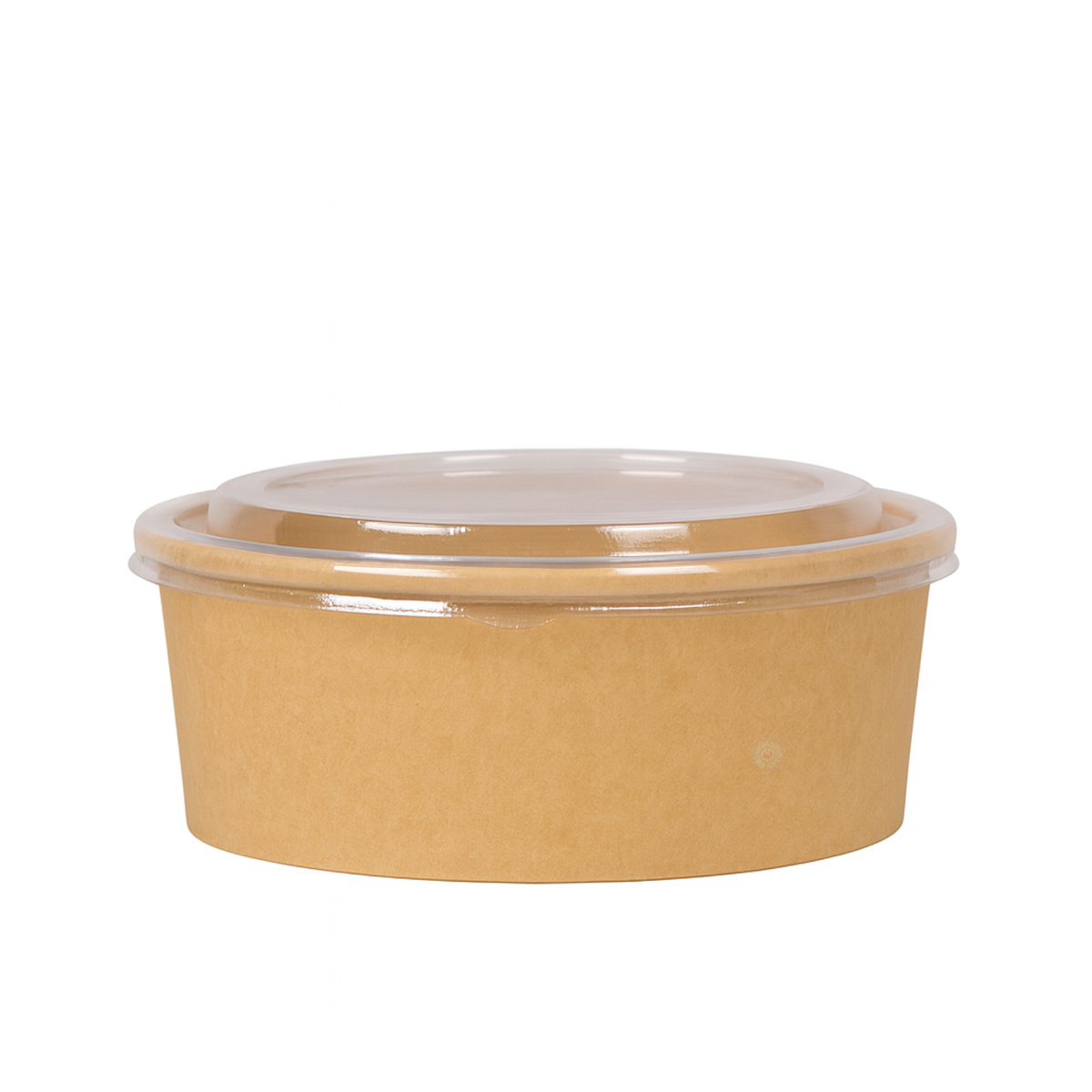 1500ml Kraft Paper Food Bowl with Clear Lid