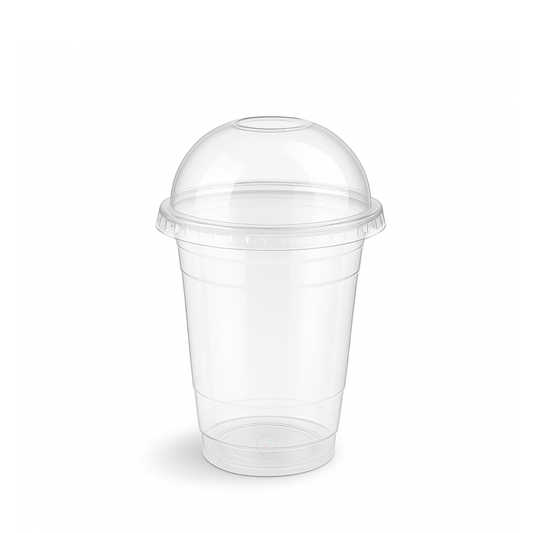 360ml / 12oz PET Plastic Cup with Dome Lid