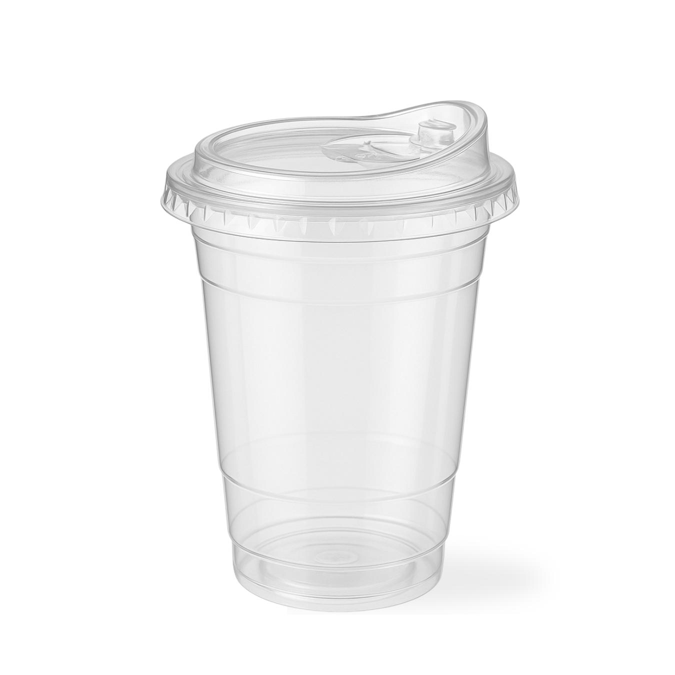 500ml / 16oz PET Plastic Cup with Direct Drinking Lid