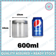 Clear PET plastic cookie jar – size 1010