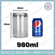Clear PET Plastic Cookie Jar