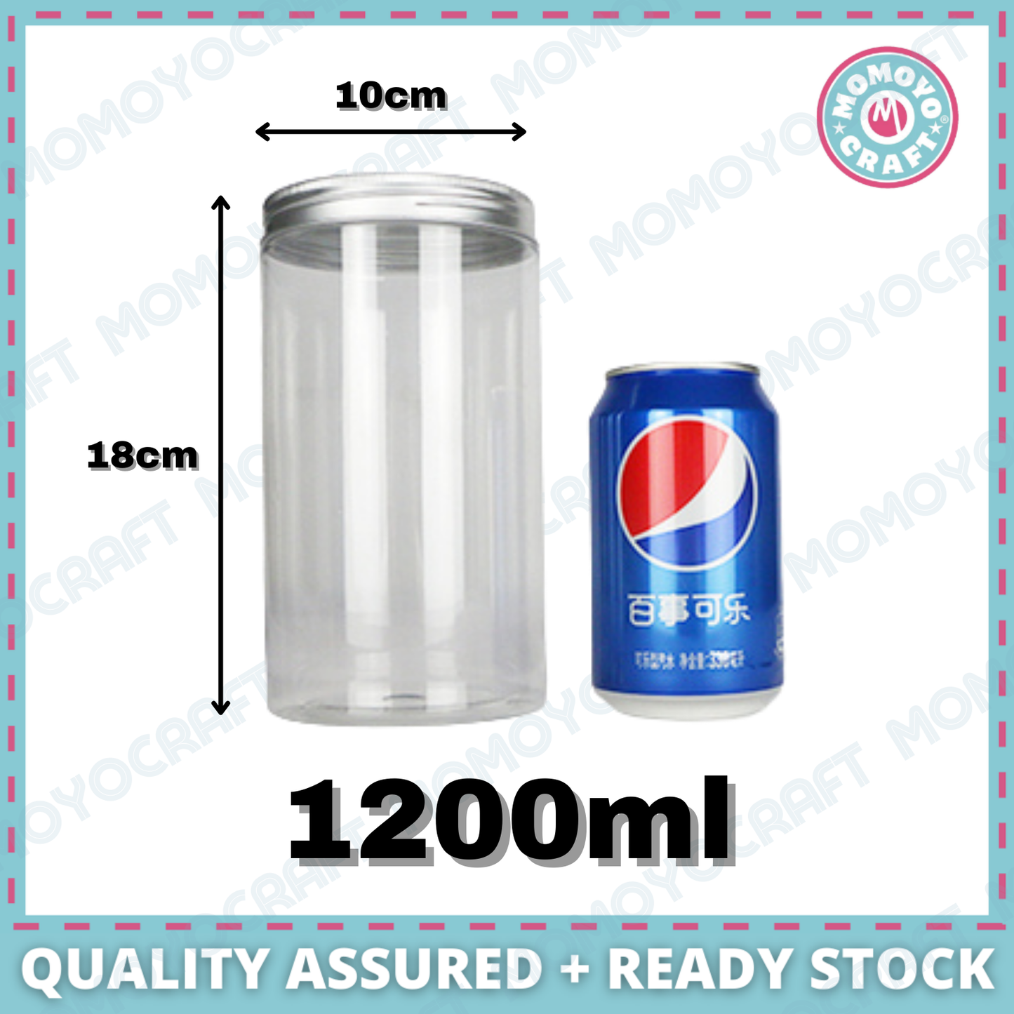 Clear PET Plastic Jar for CNY & Raya Cookies