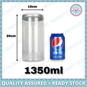 Clear PET Plastic Cookie Jar