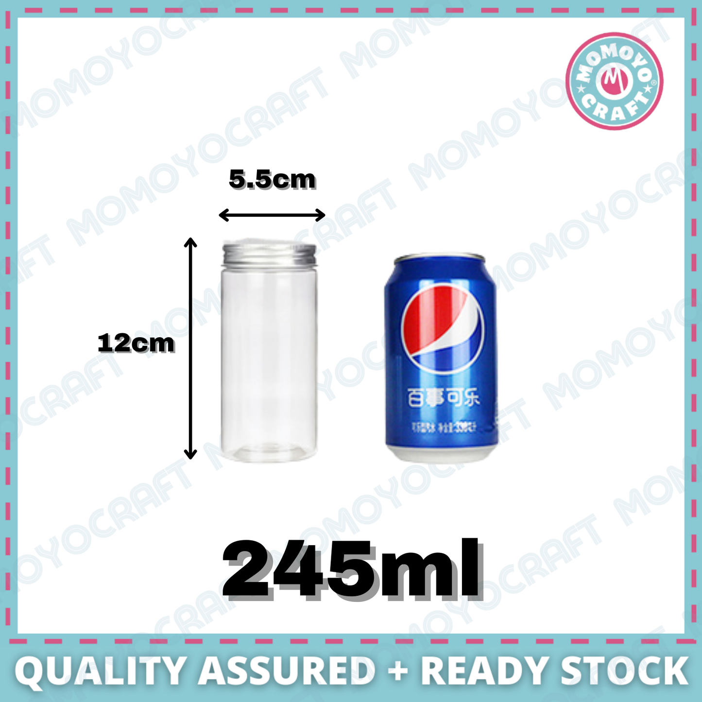 Clear PET Plastic Jar for CNY & Raya Cookies