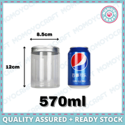 Clear PET Plastic Cookie Jar