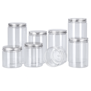 Clear PET Plastic Cookie Jar