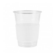 12oz–24oz Transparent PP Plastic Cup Sleeve