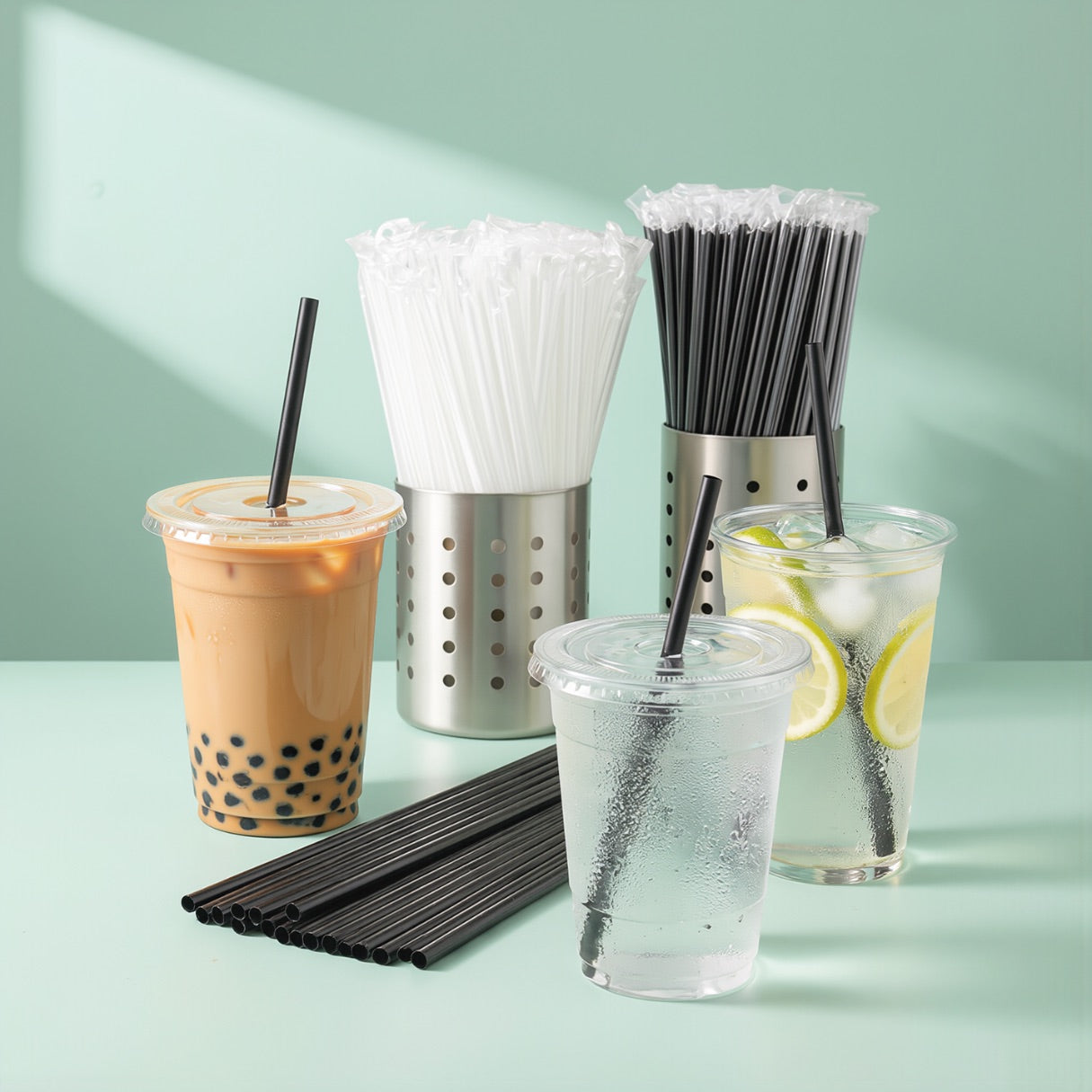 Drink cups and drinking straws
